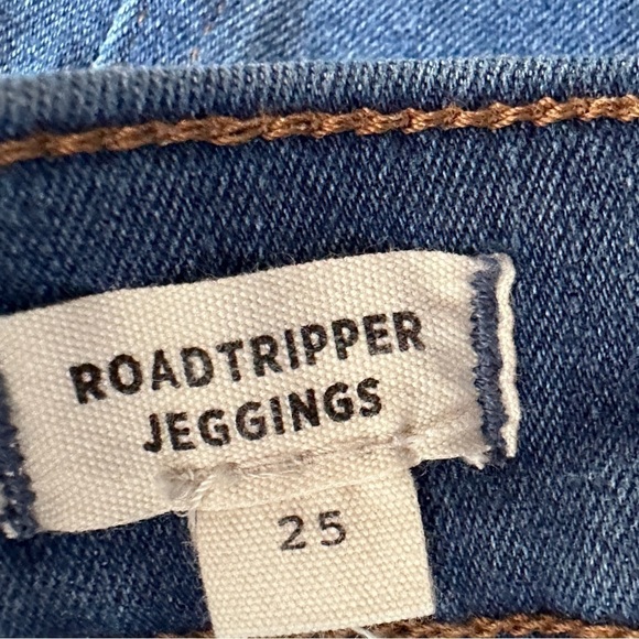 Madewell Women's Roadtripper Jeggings Denim Blue Jeans Side Ankle Zipper Size 25 - Picture 11 of 13